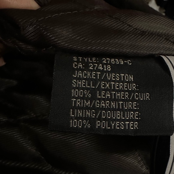 Distressed brown leather jacket - XXL - Picture 7 of 7